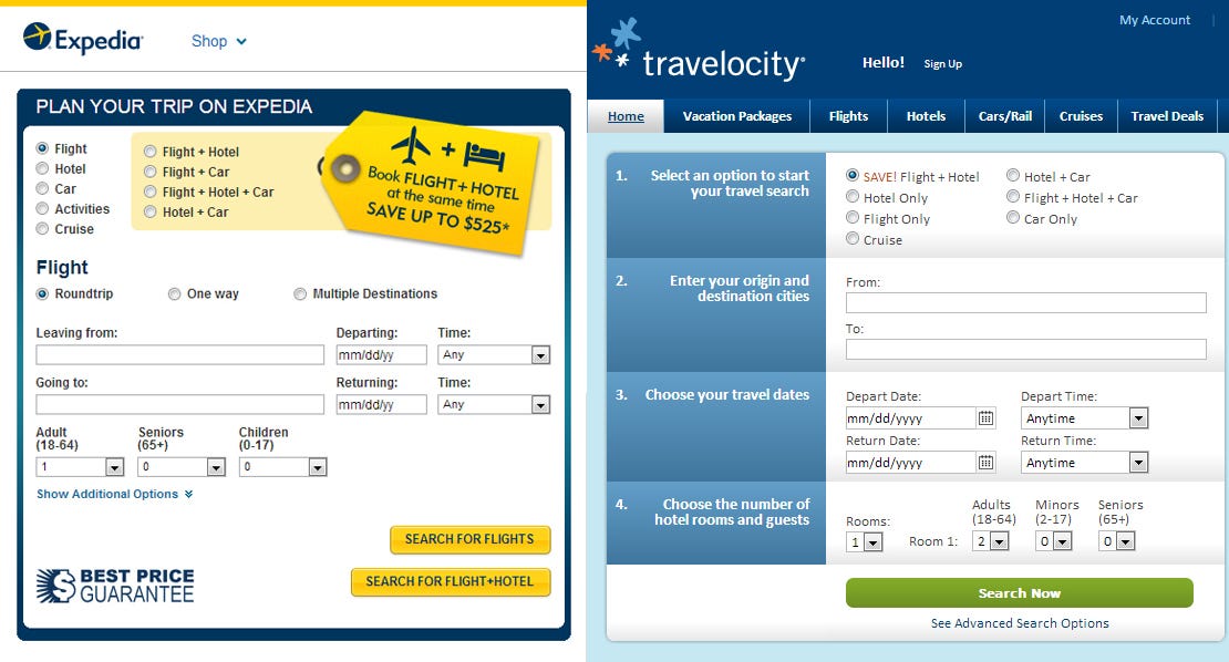 travelocity one way flights